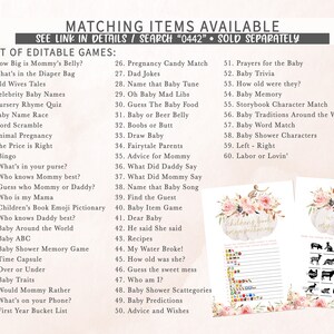 Editable Pink Floral Pumpkin Baby Shower Invitation, Girl Fall Baby Shower Invite, Floral Fall Autumn Baby Shower Invitation Template 0442 image 7