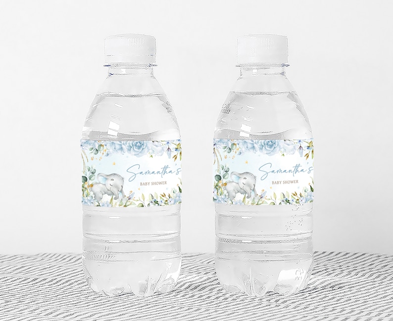 a couple of water bottles sitting on top of a table