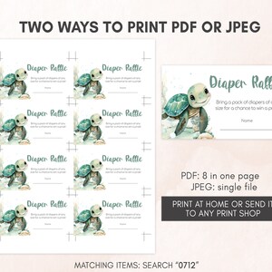 two ways to print a paper for a baby turtle