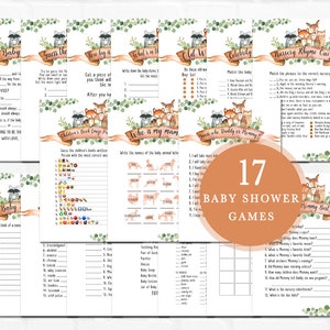 38 Classic Winnie the Pooh Baby Shower Games (Free Printables!)  Disney  baby shower, Baby bear baby shower, Baby shower woodland