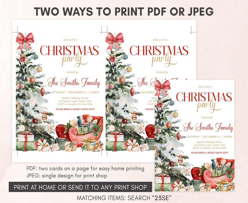 Christmas Invitation Template