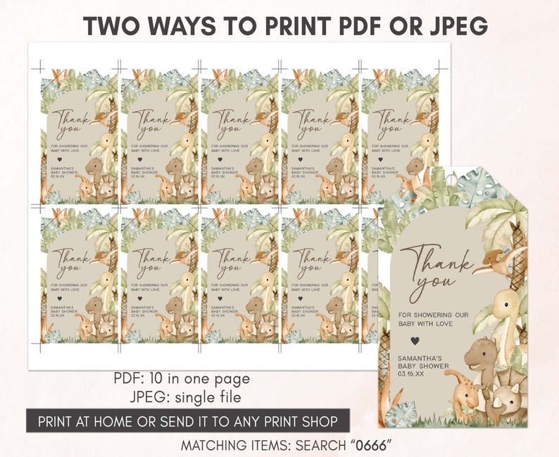 two ways to print for a baby shower