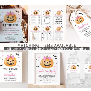 Pink Minimalist A Little Boo Printable Template