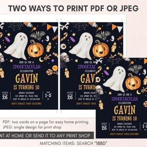 Spooktacular Halloween Invitation Template