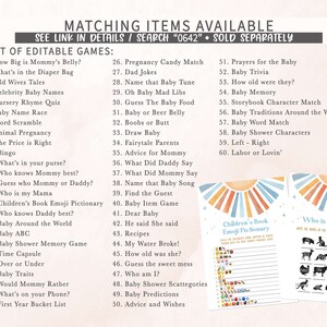 Editable Sunshine Baby Shower Due Date Calendar, Here Comes the Son Baby Shower Calendar, Blue Boy Boho Sunshine Birthday Prediction, 0642 image 4