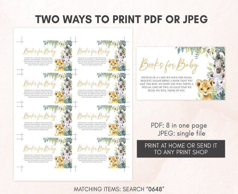 two ways to print a watercolor floral baby shower