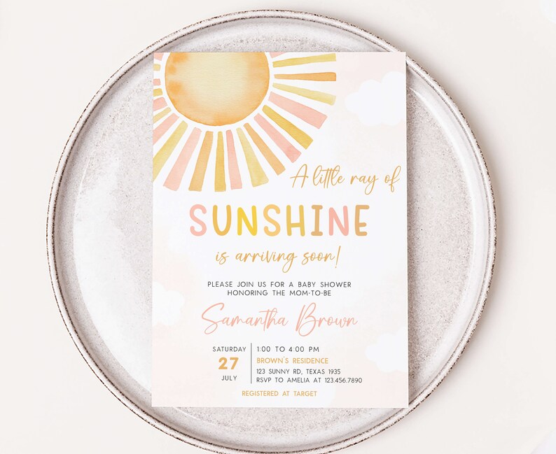 Sunshine Invitation