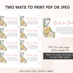 two ways to print for a baby shower