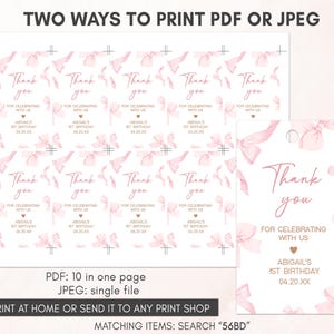 two ways to print a thank card for a friend