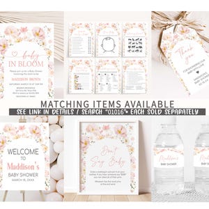 a set of matching items available for a baby shower