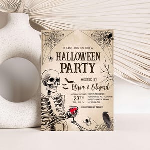 Vintage Halloween Invitation