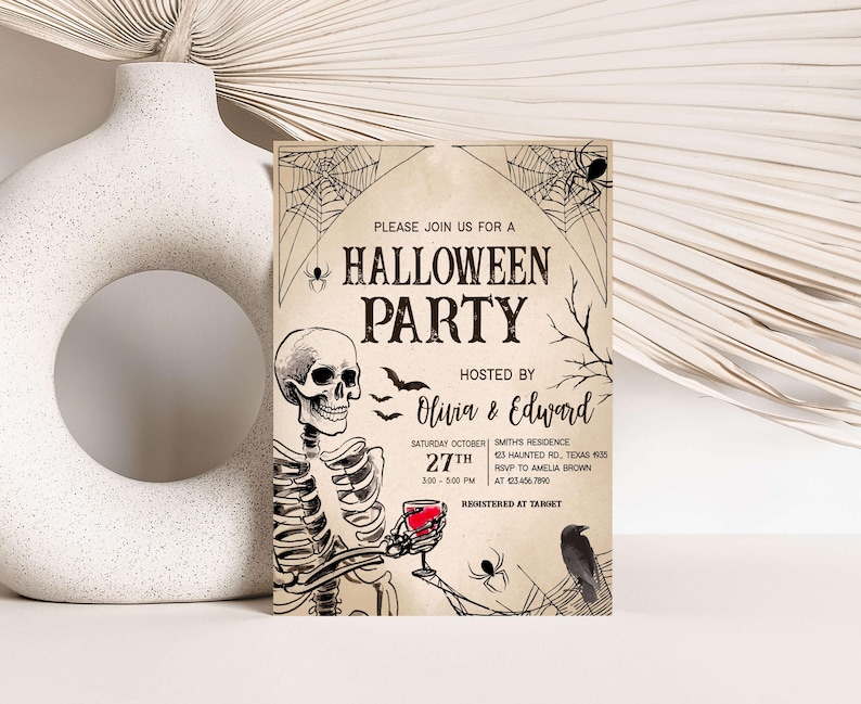 Vintage Halloween Invitation