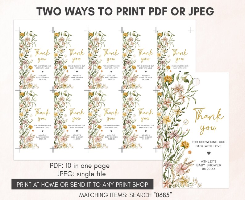two ways to print a wedding program