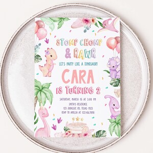 Dinosaur Invitation