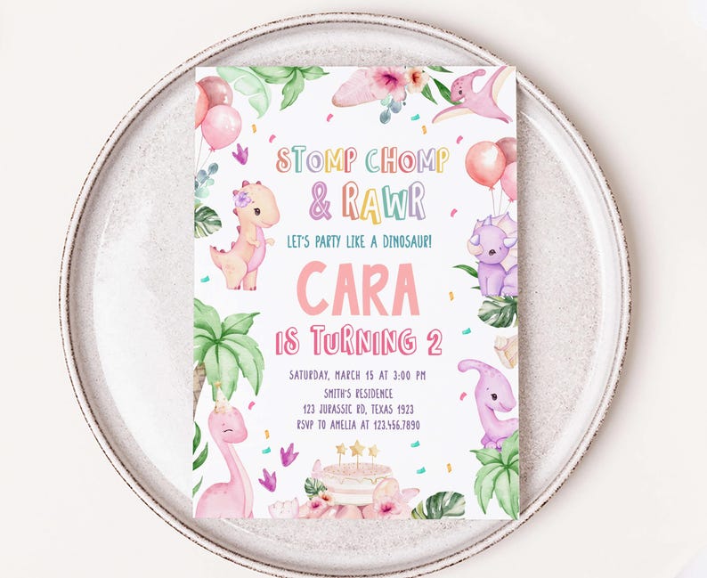 Dinosaur Invitation