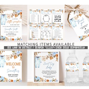 matching items available for a baby shower