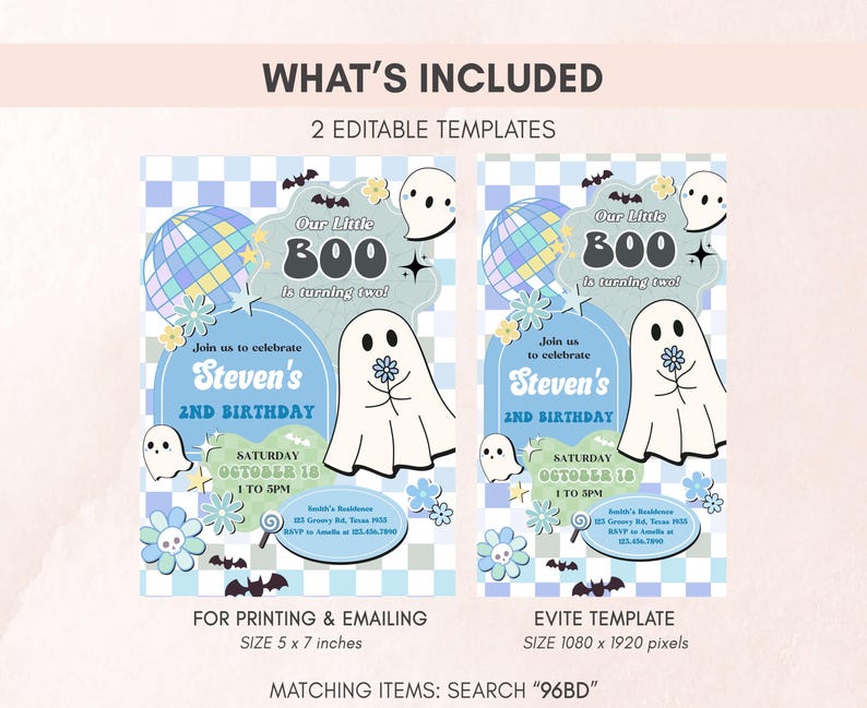a couple of flyers for a children's birthday party