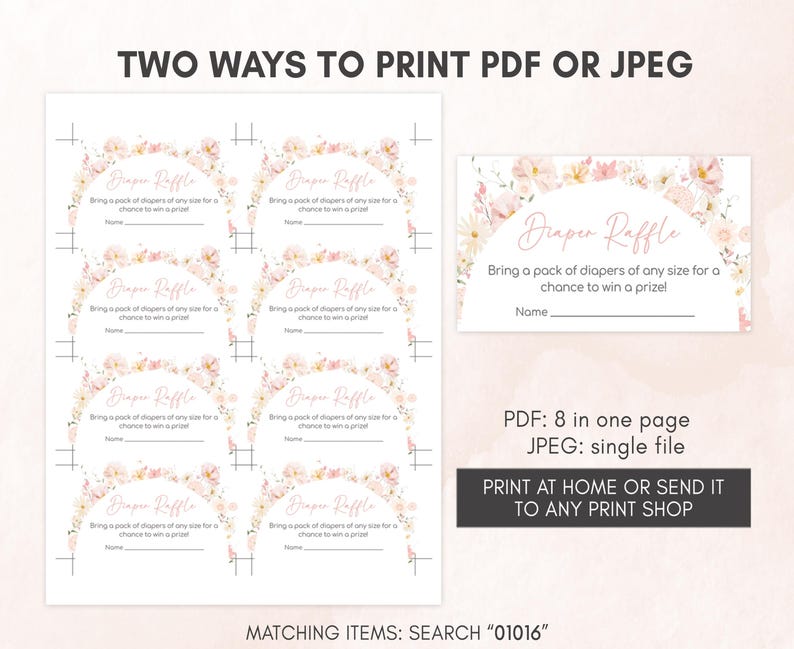 two ways to print a wedding program
