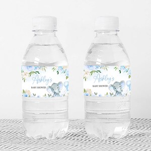 a bottle of water with a label on it