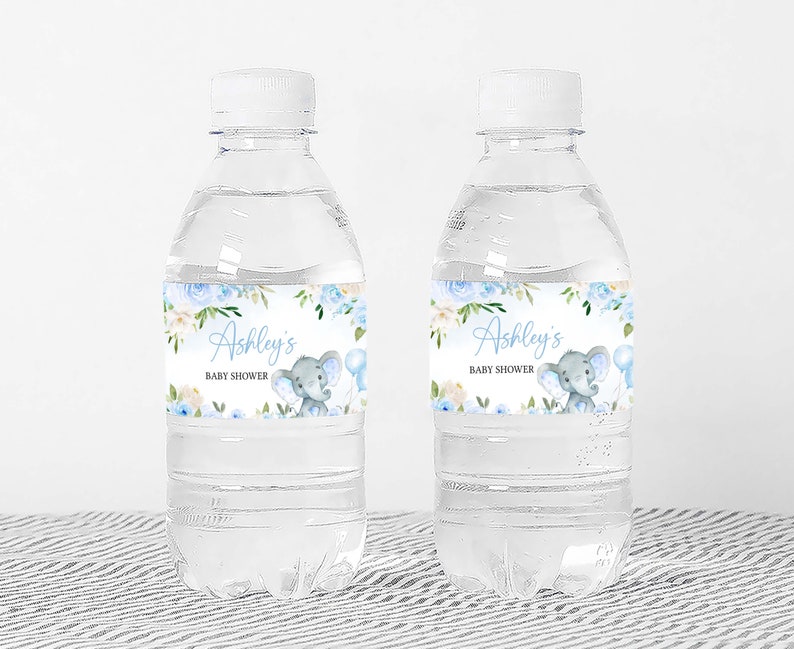 a bottle of water with a label on it