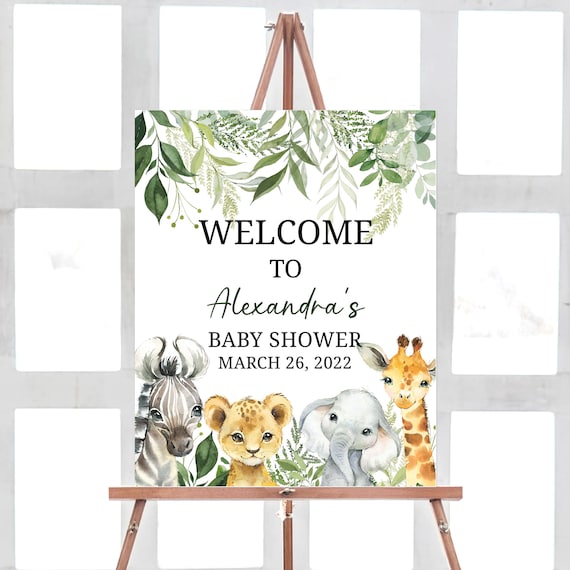 Zoo baby shower theme sales
