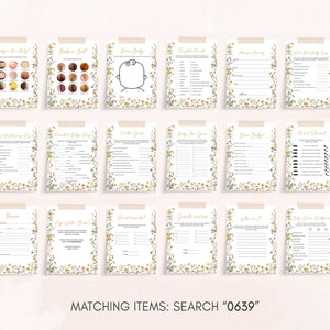 a set of matching items in a floral pattern