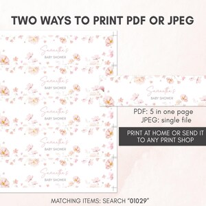 Pink Baby in Bloom Bottle Stickers