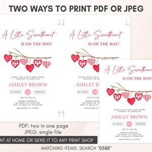 two ways to print a valentine's day card
