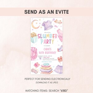 Slumber Party Send as evite