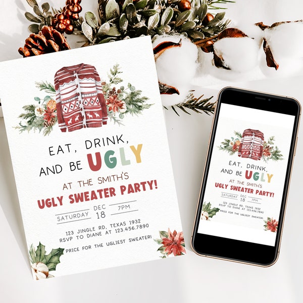 Hot Cocoa Party Invite - Etsy