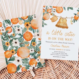 A Little Cutie Baby Shower Invite