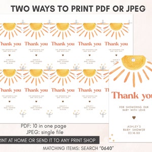 two tags with the words two ways to print on them
