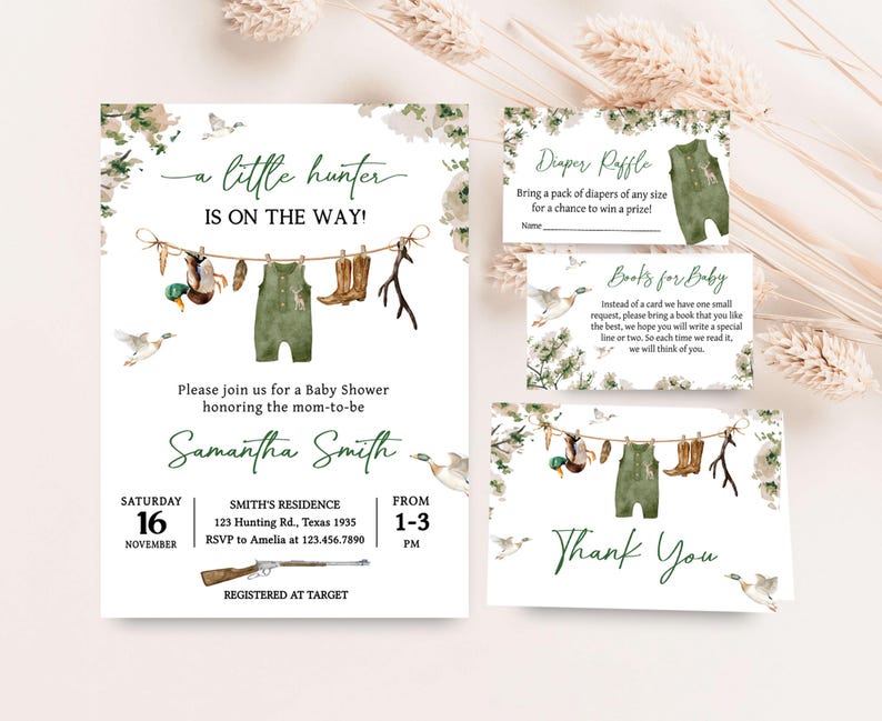 Hunter Invitation Set