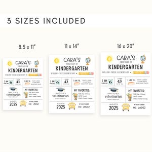 three sizes included for a school bus birthday party