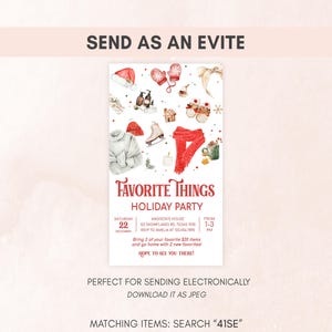Gift Exchange Party Evite