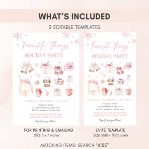 Christmas Party Invitation Set