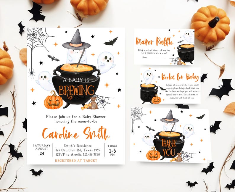 Halloween Invitation Set