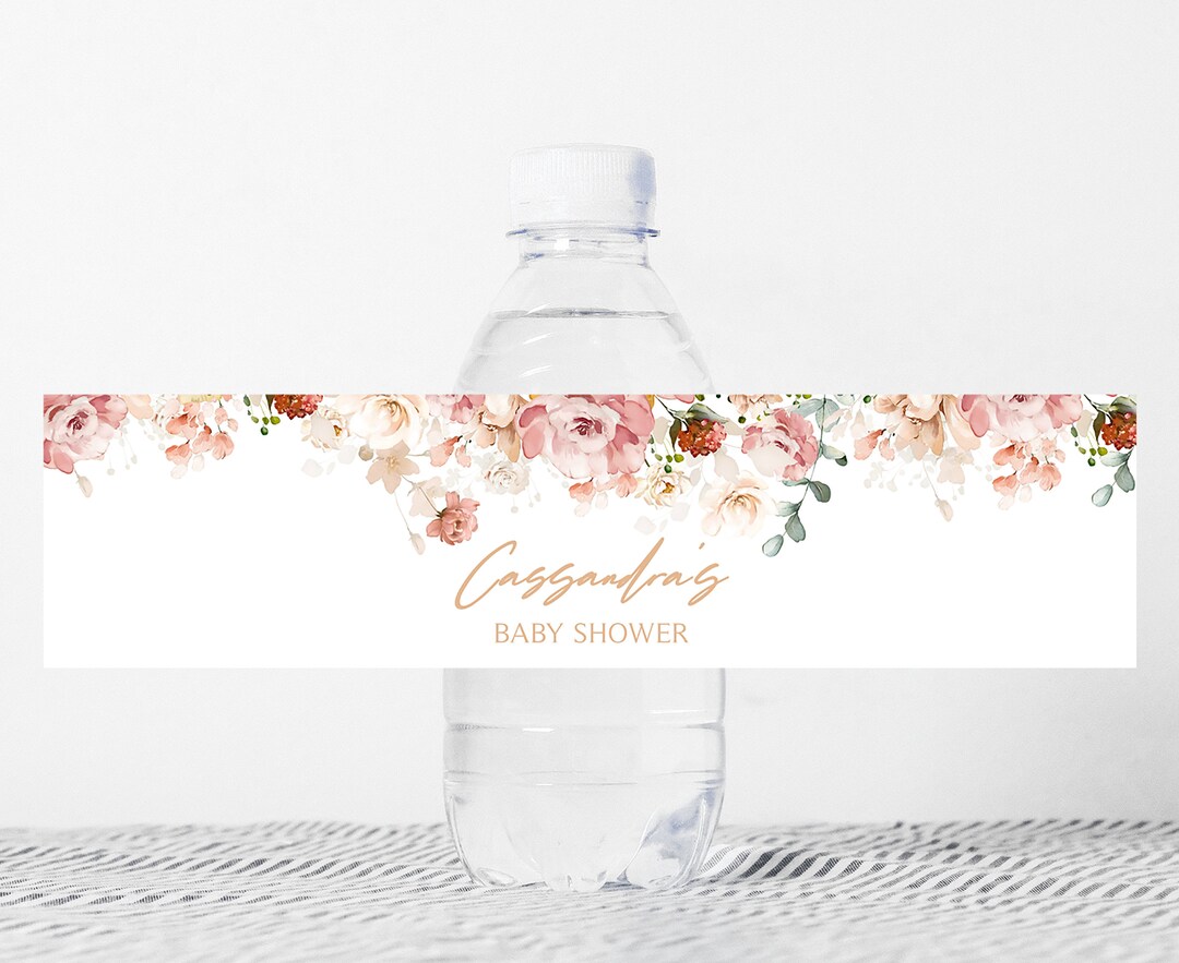 Baby Shower Bottle Labels Template