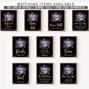 Gold Gothic Baby is Brewing Signs