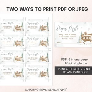 Winter Diaper Raffle