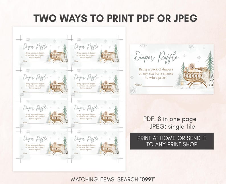 Winter Diaper Raffle