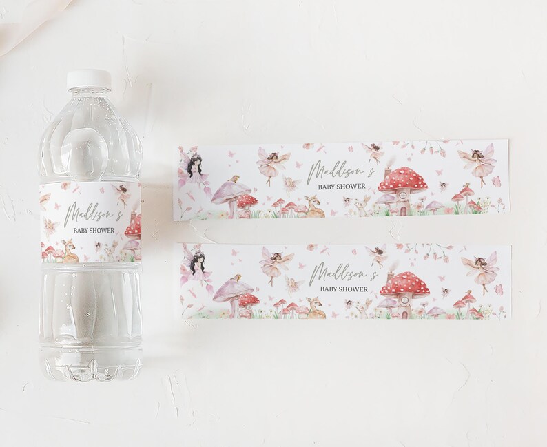 A Little Fairy is on Her Way Water Labels
