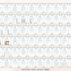 a sheet of paper with a bunch of different things on it