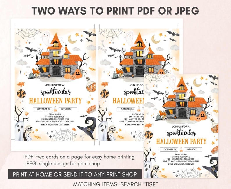 Spooktacular Invitation Template