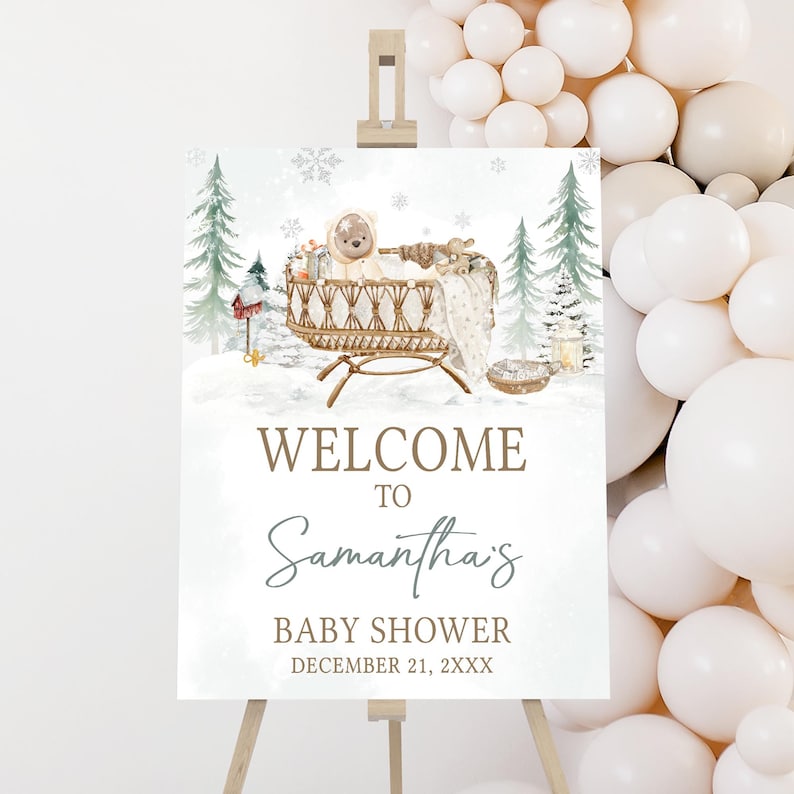 Baby It's Cold Outside Welcome Sign