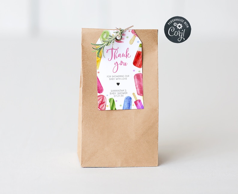 Popsicle Favor Tags