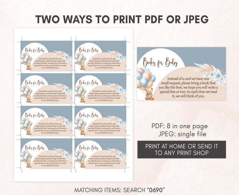 two ways to print for a baby shower