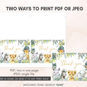 two ways to print a thank card with koalas and eucalyptus leaves