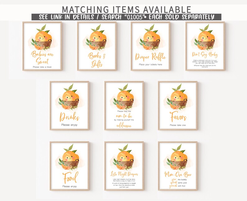 a bunch of cards with oranges on them