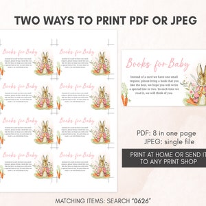 two ways to print for a baby shower